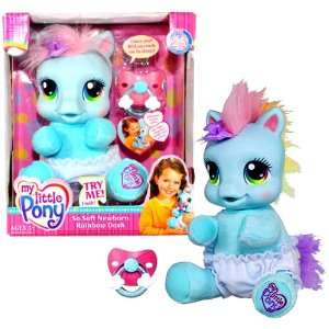   Plush   So Soft Newborn Rainbow Dash with Pacifier Toys & Games