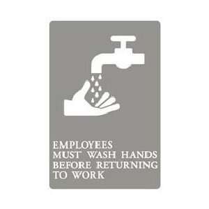   Must Wash Hands ADA Signs 6w x 9h 