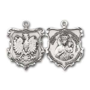  Sterling Silver Our Lady of Czestochowa / English Falco Jewelry