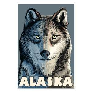  Wolf, Alaska Premium Poster Print, 24x32