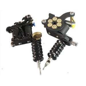  Brand New 2 Guns Tattoo Kit Machine Complete Power Needle 