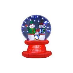   Christmas Snowglobe with LED Sparkle Lights, 6 Tall 
