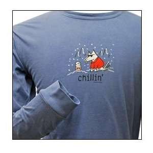  Cotton Long Sleeved T Shirt   Garment Dyed Chillin  Long Sleeved 