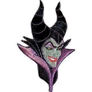  Disney Sleeping Beauty Character Maleficent Embroidered 
