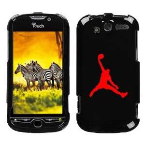  HTC MYTOUCH 4G RED AIR JORDAN ON A BLACK HARD CASE COVER 