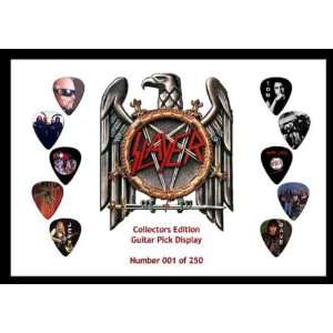  Slayer Premium Celluloid Guitar Picks Display Large A4 