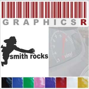  Sticker Decal Graphic   Rock Climber Smith Rocks Guide 