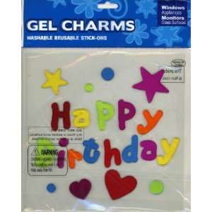  Happy Birthday Gel Window Clings