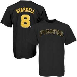 Pittsburgh Pirates Willie Stargell Black Name and Number Jersey Tshirt 