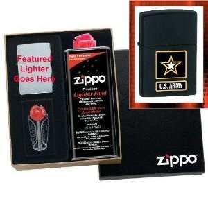  U.S. Army Star Zippo Lighter Gift Set Health & Personal 