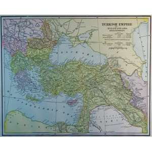  Cram Map of the Turkish Empire (1893)