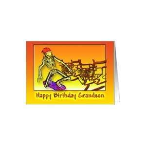  Happy Birthday Grandson, Skateboarding Card Toys & Games
