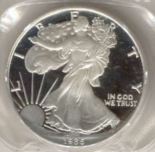 1986 S SILVER EAGLE $ PROOF  