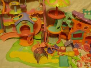   Littlest Pet Shop Playground Clubhouse Town House Animals Dog Cat Ape