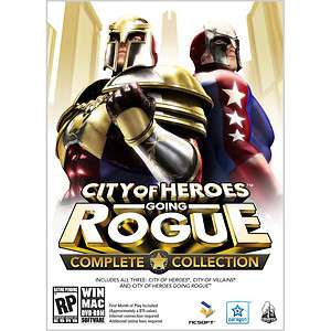 CITY OF HEROES  GOING ROGUE COMPLETE COLLECTION (PC GAME) BRAND NEW 