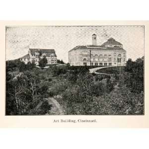  1907 Print Cincinnati Art Building Museum Ohio Landscape 