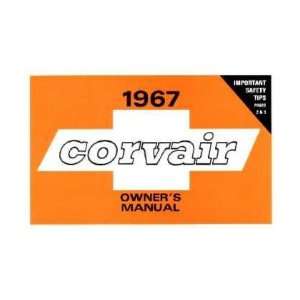  1967 CHEVROLET CORVAIR Owners Manual User Guide 