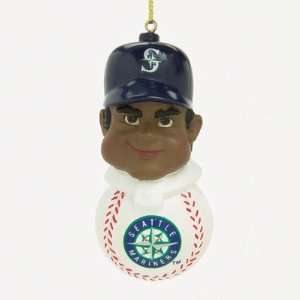   15253 MLB 3 African American Slugger Ornament   Seattle Mariners