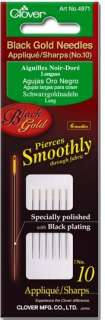 Black Gold Hand Sewing Needles are the finest and most exquisite 