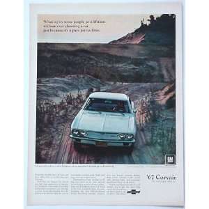  1967 Chevy Corvair 500 Sport Coupe Print Ad (1128)
