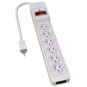  Stanley 33216 Phone / Fax 6 Outlet Surge Suppressor, 3 
