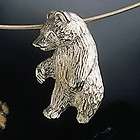 Sigi Jewelry Sterling Silver Grizzly Bear Pendant