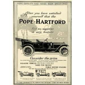  Ad Pope Hartford Antique Touring Car Limousine   Original Print Ad
