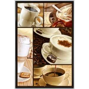 Coffee Break   Framed Poster (Different Kinds Of Coffees) (Size 24 x 