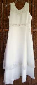 Girls Plus Size White First Communion FORMAL DRESS NWT  