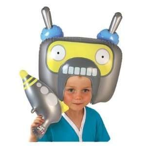  Air Hedz Robot Head and Blaster Toys & Games