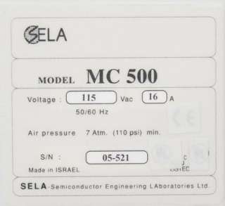 SELA MC 500 Die/Wafer Microcleaver/Micro Cleaver System  