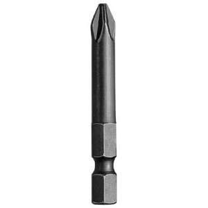   Extra Hard 1 Phillips Power Bit With 1/4 Hex Shank And Rounded Body