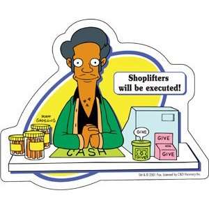  Simpsons Apu Shoplifter Sticker S SIM 0050 Toys & Games