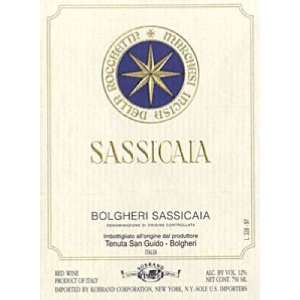  2006 Tenuta San Guido Sassicaia Bolgheri Doc 750ml 