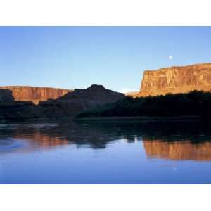 Cliffs at Sunrise Above Green River, Mineral Bottom, Colorado Plateau 