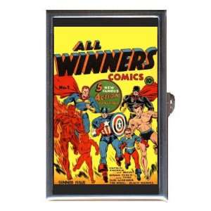 com All Winners Captain America 1 Coin, Mint or Pill Box Made in USA 