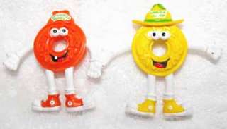Five 1992 Bendable Life Savers PVC Characters By Russ Berrie For 