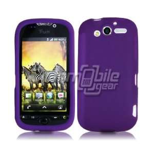 VMG Purple Premium Soft Rubber Silicone Gel Skin Case Cover for T 