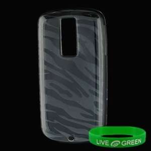 Smoke Zebra Design TPU Silicone Crystal Skin Case for HTC 