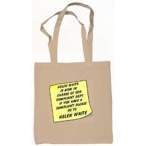  Comic Complaint Department Tote Bag Natural Everything 