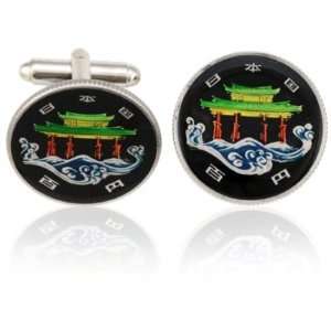  Japan Temple Coin Cuff Links CLC CL842 Jewelry