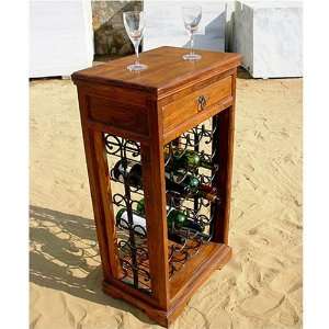  Solid Wood Indian Rosewood Wine Storage Cabinet Bottle 