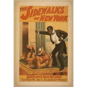  Poster The sidewalks of New York 1896