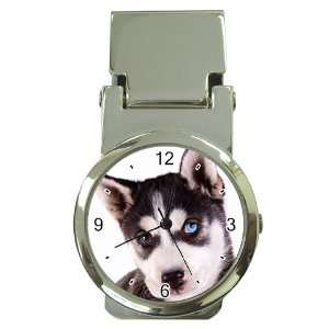  Siberian Husky Puppy Dog 16 Money Clip Watch U0630 