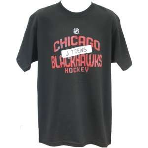   Chicago Blackhawks Basic Black J Toews T shirt