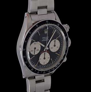   Vintage Rolex Daytona Paul Newman 6263 Stainless Steel 1974 Red  