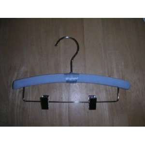  Childrens Blue Cotton Jersey Hangers with Clips Baby