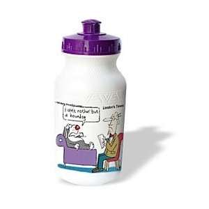   Medicine Cartoons   Dog At Shrink   Water Bottles