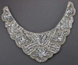 Sequin Applique Collar Silver elegance, very, very beautiful  