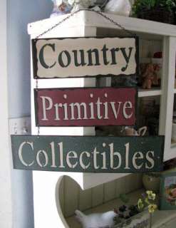 Metal COUNTRY PRIMITIVE COLLECTIBLES Antique Sign  